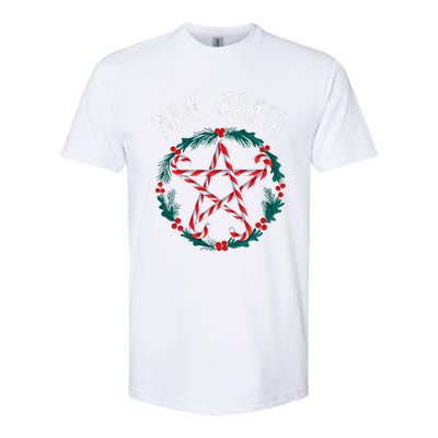 Hail Santa Candy Cane Pentagram Gothmas Funny Goth Christmas Softstyle CVC T-Shirt