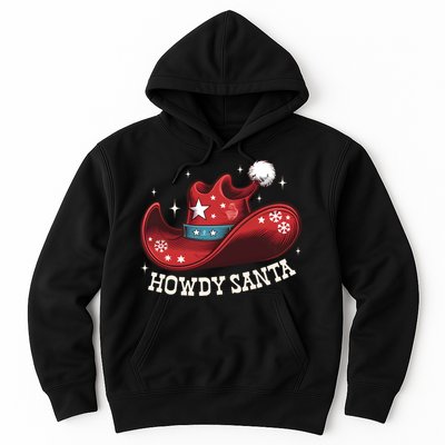 Howdy Santa Cowboy Claus Western Christmas Funny Xmas Pjs Hoodie