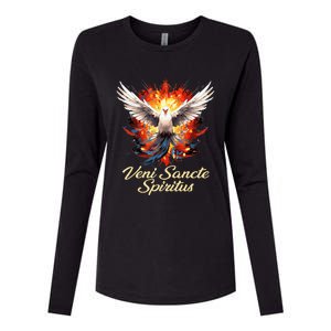 Holy Spirit Confirmation Latin Mass Catholic Womens Cotton Relaxed Long Sleeve T-Shirt