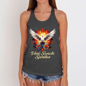 Holy Spirit Confirmation Latin Mass Catholic Women's Knotted Racerback Tank