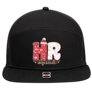 Hr Squad Christmas Costume Funny Hu Resource Gift 7 Panel Mesh Trucker Snapback Hat