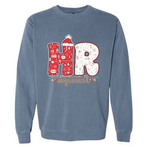 Hr Squad Christmas Costume Funny Hu Resource Gift Garment-Dyed Sweatshirt