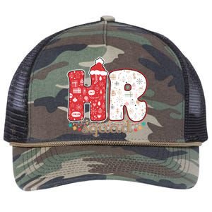 Hr Squad Christmas Costume Funny Hu Resource Gift Retro Rope Trucker Hat Cap