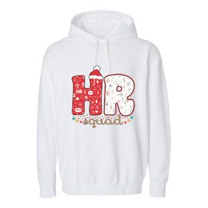 Hr Squad Christmas Costume Funny Hu Resource Gift Garment-Dyed Fleece Hoodie