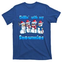 Holidays Snow Christmas Chillin With My Snowmies Funny Gift T-Shirt