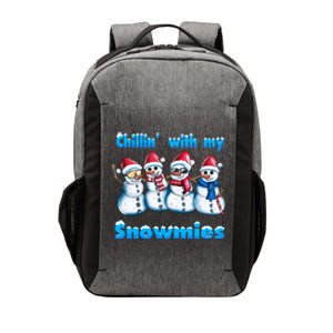 Holidays Snow Christmas Chillin With My Snowmies Funny Gift Vector Backpack