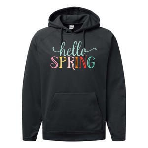 Hello Spring Colorful Performance Fleece Hoodie