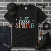 Hello Spring Colorful Tall T-Shirt