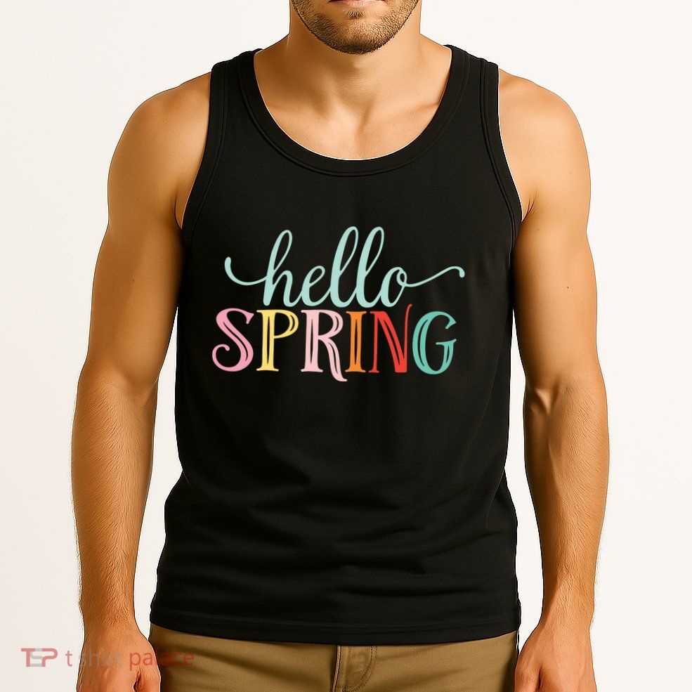 Hello Spring Colorful Tank Top