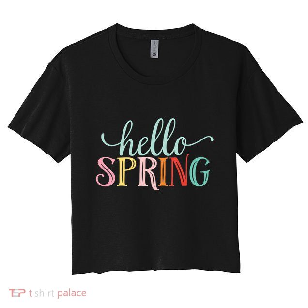 Hello Spring Colorful Crop Top