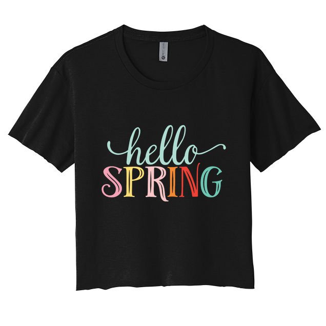 Hello Spring Colorful Crop Top