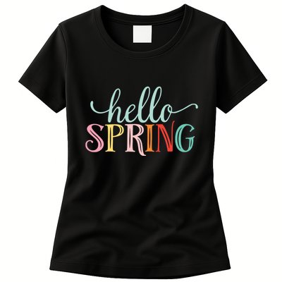 Hello Spring Colorful Womens T-Shirt