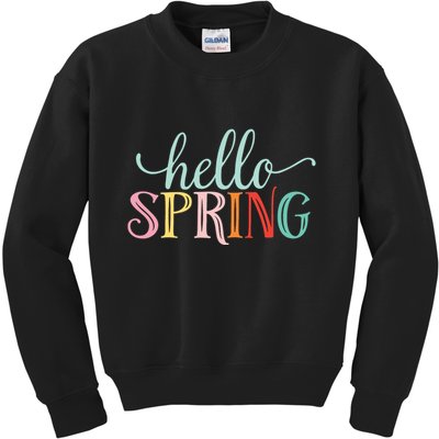 Hello Spring Colorful Kids Sweatshirt