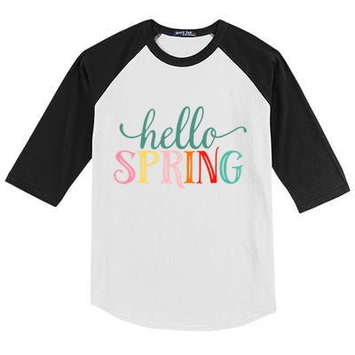Hello Spring Colorful Kids Colorblock Raglan Jersey