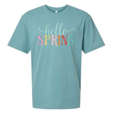 Hello Spring Colorful Sueded Cloud Jersey T-Shirt