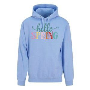 Hello Spring Colorful Unisex Surf Hoodie