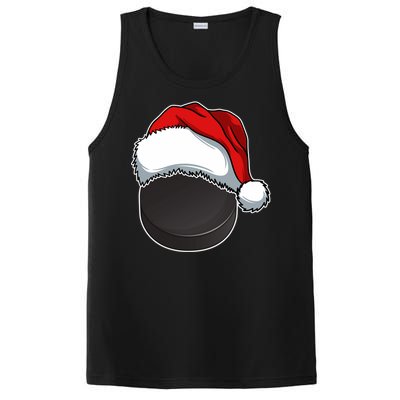 Hockey Sports Christmas Hockey Lover Xmas Santa Hat Novelty Gift PosiCharge Competitor Tank