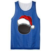 Hockey Sports Christmas Hockey Lover Xmas Santa Hat Novelty Gift Mesh Reversible Basketball Jersey Tank