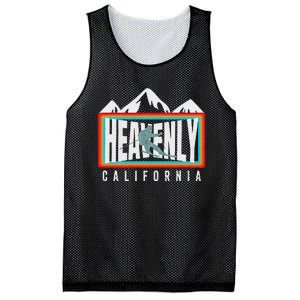 Heavenly Ski California Skiing Lake Tahoe Ca Cool Skier Gear Mesh Reversible Basketball Jersey Tank