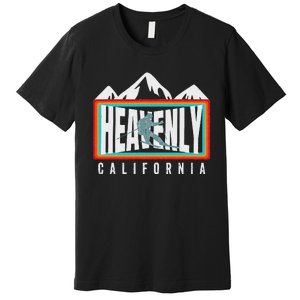 Heavenly Ski California Skiing Lake Tahoe Ca Cool Skier Gear Premium T-Shirt