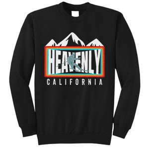 Heavenly Ski California Skiing Lake Tahoe Ca Cool Skier Gear Tall Sweatshirt