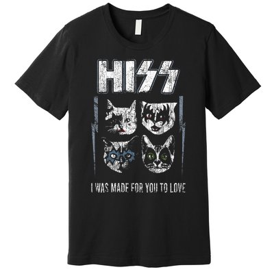 Hissing Stone Cats Premium T-Shirt