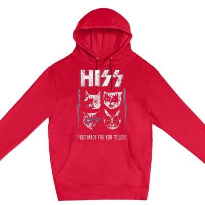 Hissing Stone Cats Premium Pullover Hoodie