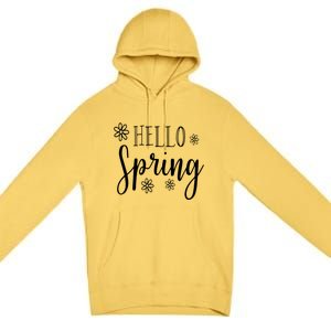 Hello Spring Cute Flower Premium Pullover Hoodie