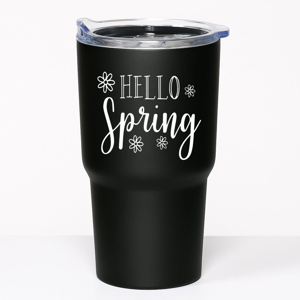 Hello Spring Cute Flower Tumbler