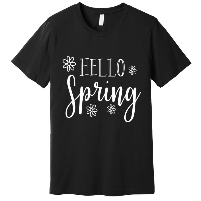 Hello Spring Cute Flower Premium T-Shirt