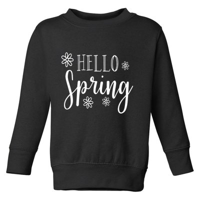 Hello Spring Cute Flower Toddler Sweatshirt