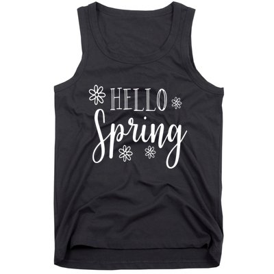 Hello Spring Cute Flower Tank Top