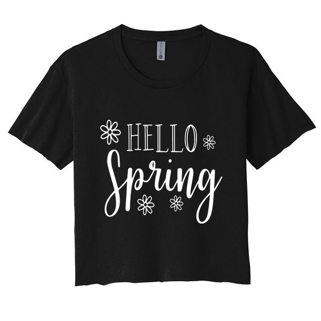 Hello Spring Cute Flower Crop Top