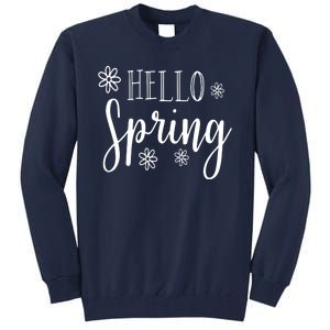 Hello Spring Cute Flower Tall Sweatshirt