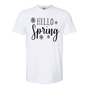 Hello Spring Cute Flower Softstyle CVC T-Shirt