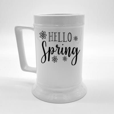 Hello Spring Cute Flower Beer Stein