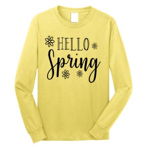 Hello Spring Cute Flower Long Sleeve Shirt