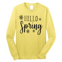 Hello Spring Cute Flower Long Sleeve Shirt