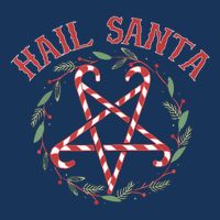 Hail Santa Christmas Krampus Funny Cooling Performance Long Sleeve Crew