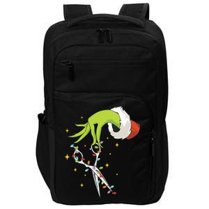 Hair Stylist Christmas Funny Hairdresser Impact Tech Backpack