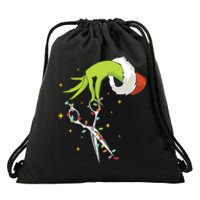 Hair Stylist Christmas Funny Hairdresser Drawstring Bag