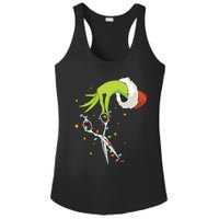 Hair Stylist Christmas Funny Hairdresser Ladies PosiCharge Competitor Racerback Tank