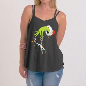 Hair Stylist Christmas Funny Hairdresser Women's Strappy Tank