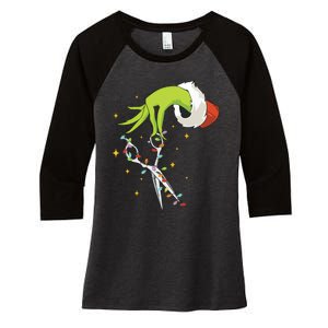 Hair Stylist Christmas Funny Hairdresser Women's Tri-Blend 3/4-Sleeve Raglan Shirt