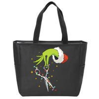 Hair Stylist Christmas Funny Hairdresser Zip Tote Bag