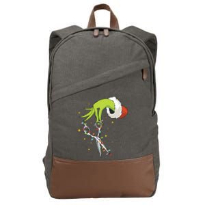 Hair Stylist Christmas Funny Hairdresser Cotton Canvas Backpack