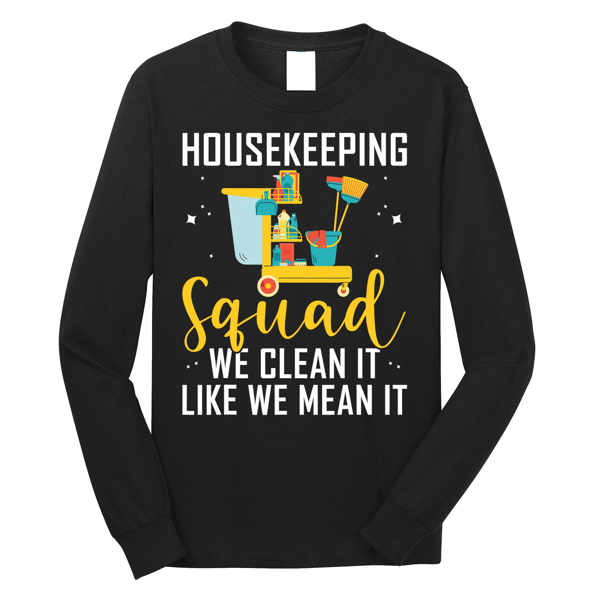 Housekeeping Squad Cleaning Uniforms For Housekeeping Long Sleeve Shirt