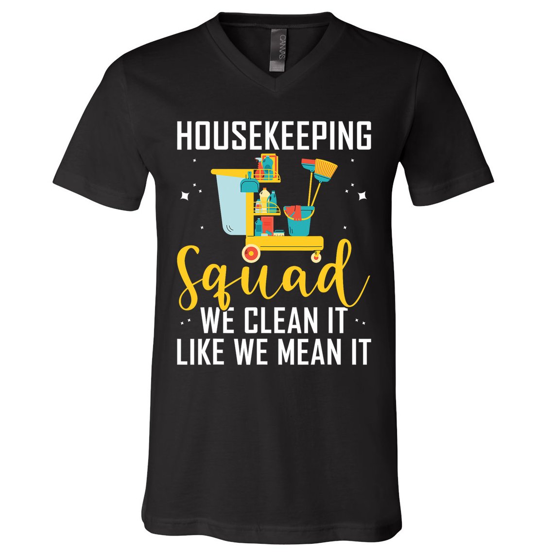 Housekeeping Squad Cleaning Uniforms For Housekeeping V-Neck T-Shirt