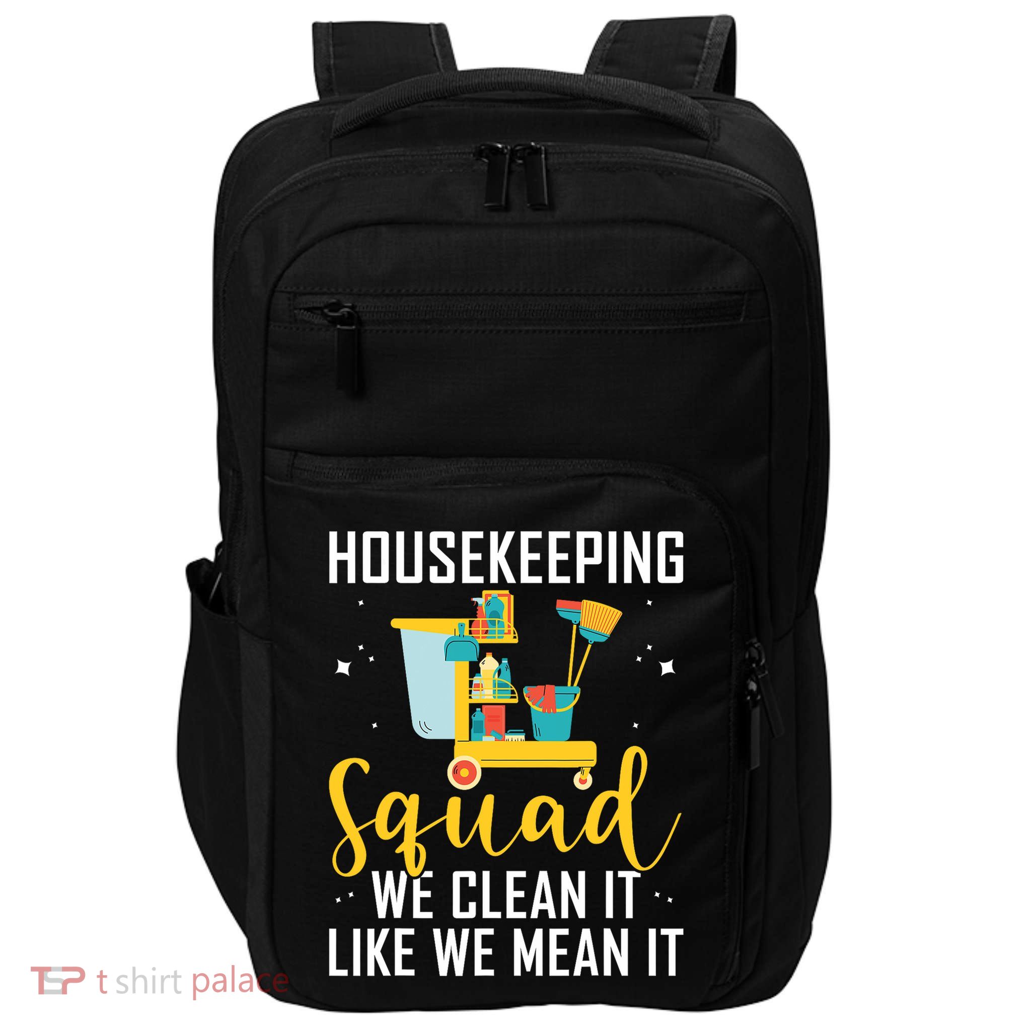 Housekeeping Squad Cleaning Uniforms For Housekeeping Impact Tech Backpack