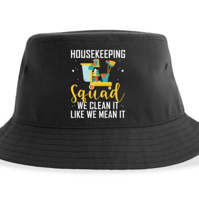 Housekeeping Squad Cleaning Uniforms For Housekeeping Sustainable Bucket Hat